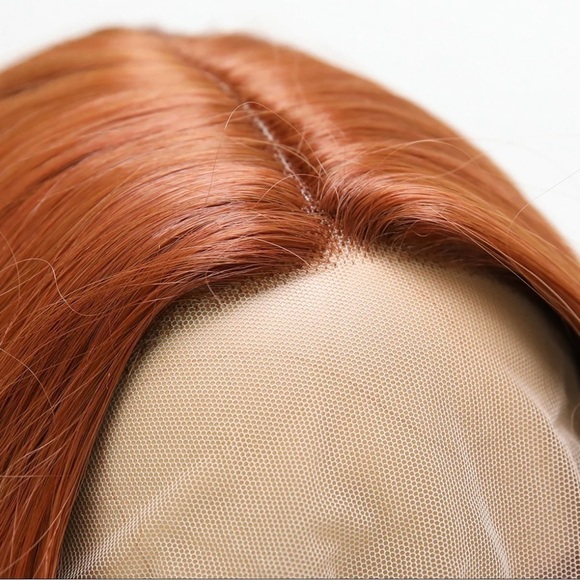 24-Inch Ginger Copper Ombre Lace Front Synthetic Wig - Picture 4 of 11